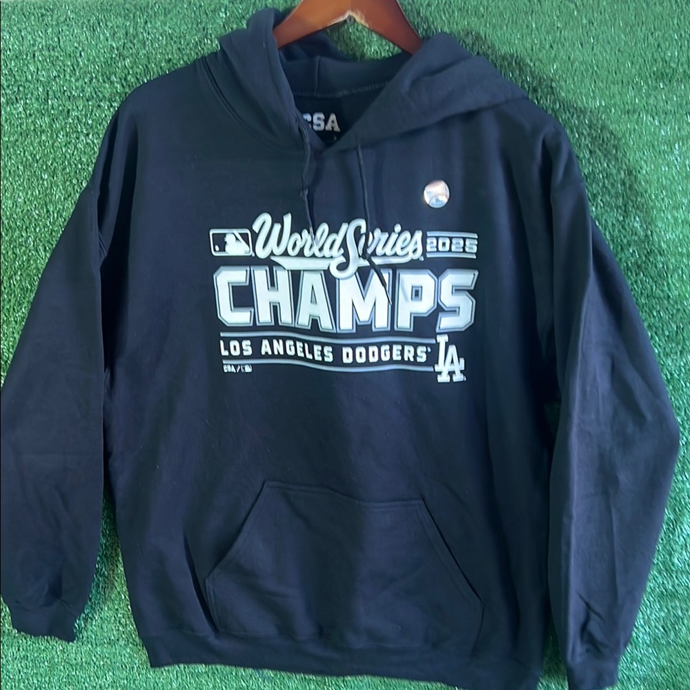 Los Angeles Dodgers World Series Champs Black Hoodie